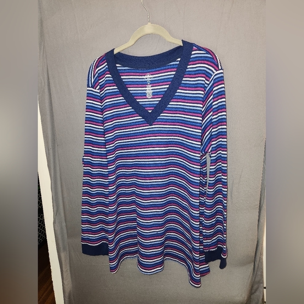 St. John's Bay Multicolor Striped Sweater